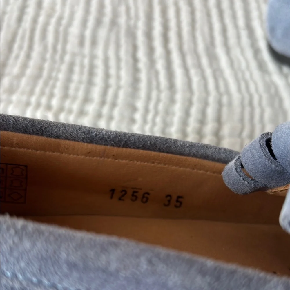 Venezia Women's Tassel Loafers in Soft Blue - Picture 3 of 7